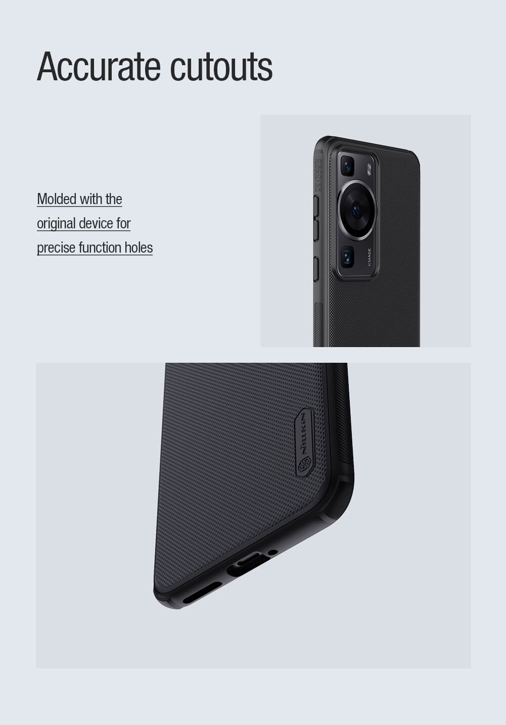 Чехол-крышка NILLKIN для Huawei P60, P60 Pro (серия Frosted shield Pro Magnetic case)